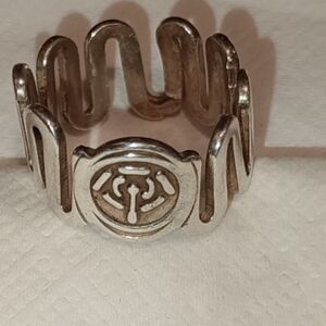 Vintage Silver Spiral Tribal Ring/Unisex